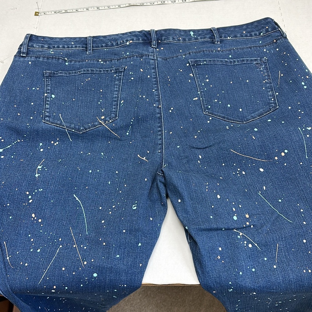 26WP JEANS PAINT SPLATTER MARTHA STEWART - Picture 7 of 11